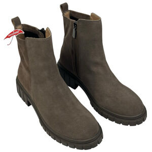 BLONDO Prestly Waterproof Ankle Bootie Womens Size 9M Taupe Suede New $150